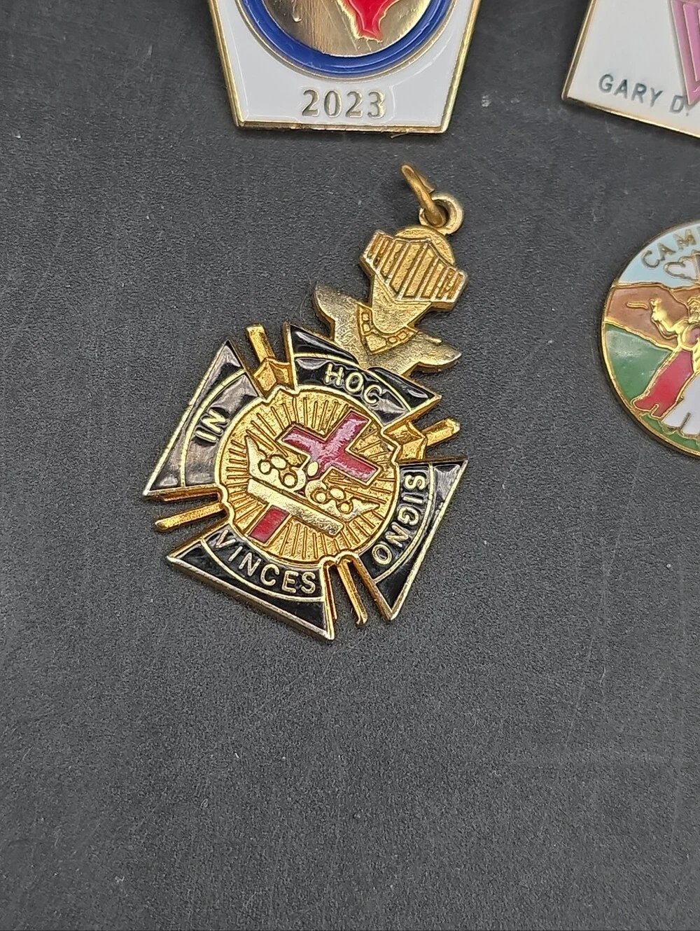 Templar Masonic Pins Medals Pendants Jewelry Knights Templar Freemason Lot Of 11